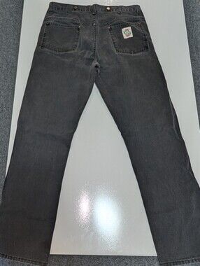 Vintage KEY Imperial Made in USA Faded Black Denim Jeans Men’s 38x36